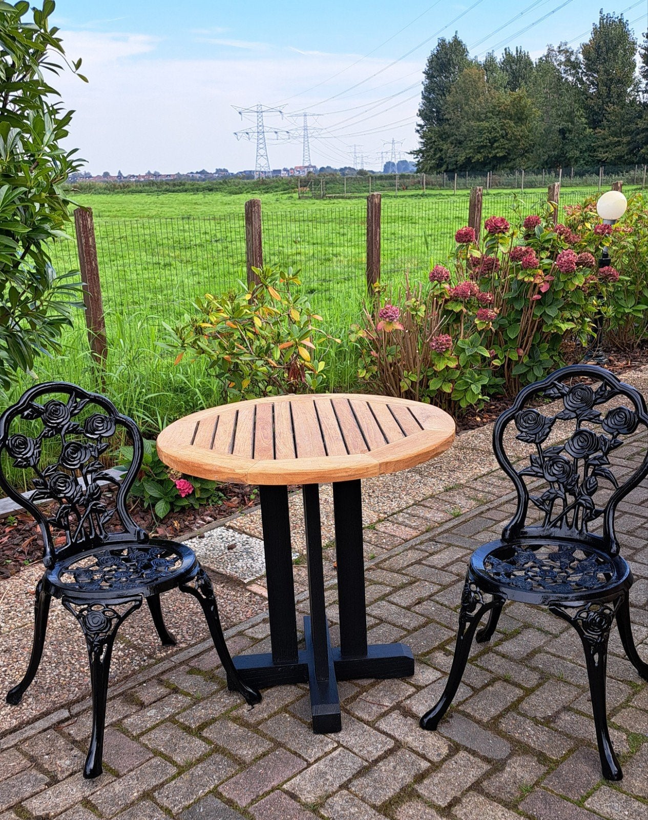 Bistroset zwart, Ophalen, Overige materialen, 2 zitplaatsen