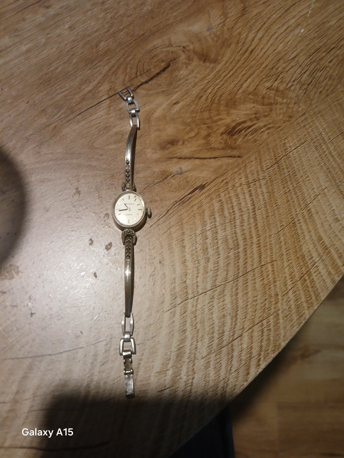 prisma Vintage zilverkleurig dames polshorloge, Overige merken, Gebruikt, Polshorloge, Overige materialen