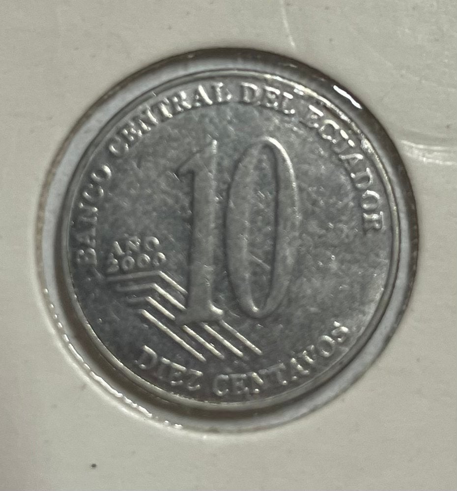 10 centavos Ecuador 2000, Ophalen of Verzenden