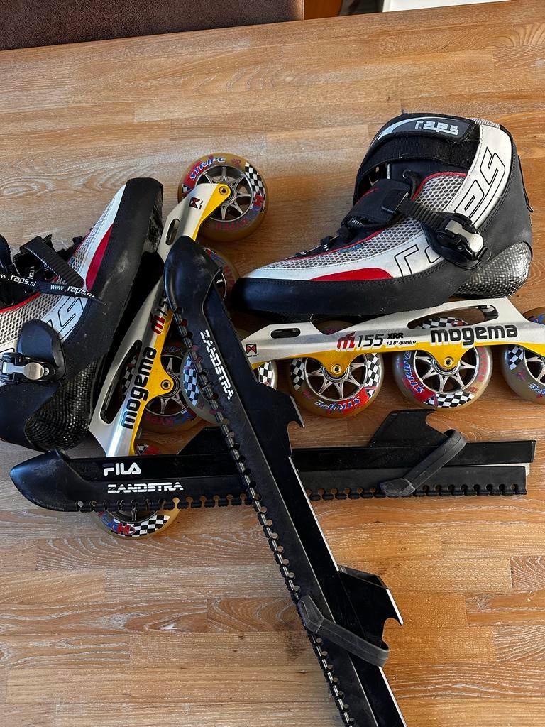 Skeelers + schaats(Raps / Mogema / Zandstra) – 4x110, Sport en Fitness, Schaatsen, Ophalen of Verzenden, Gebruikt, Noren, Raps