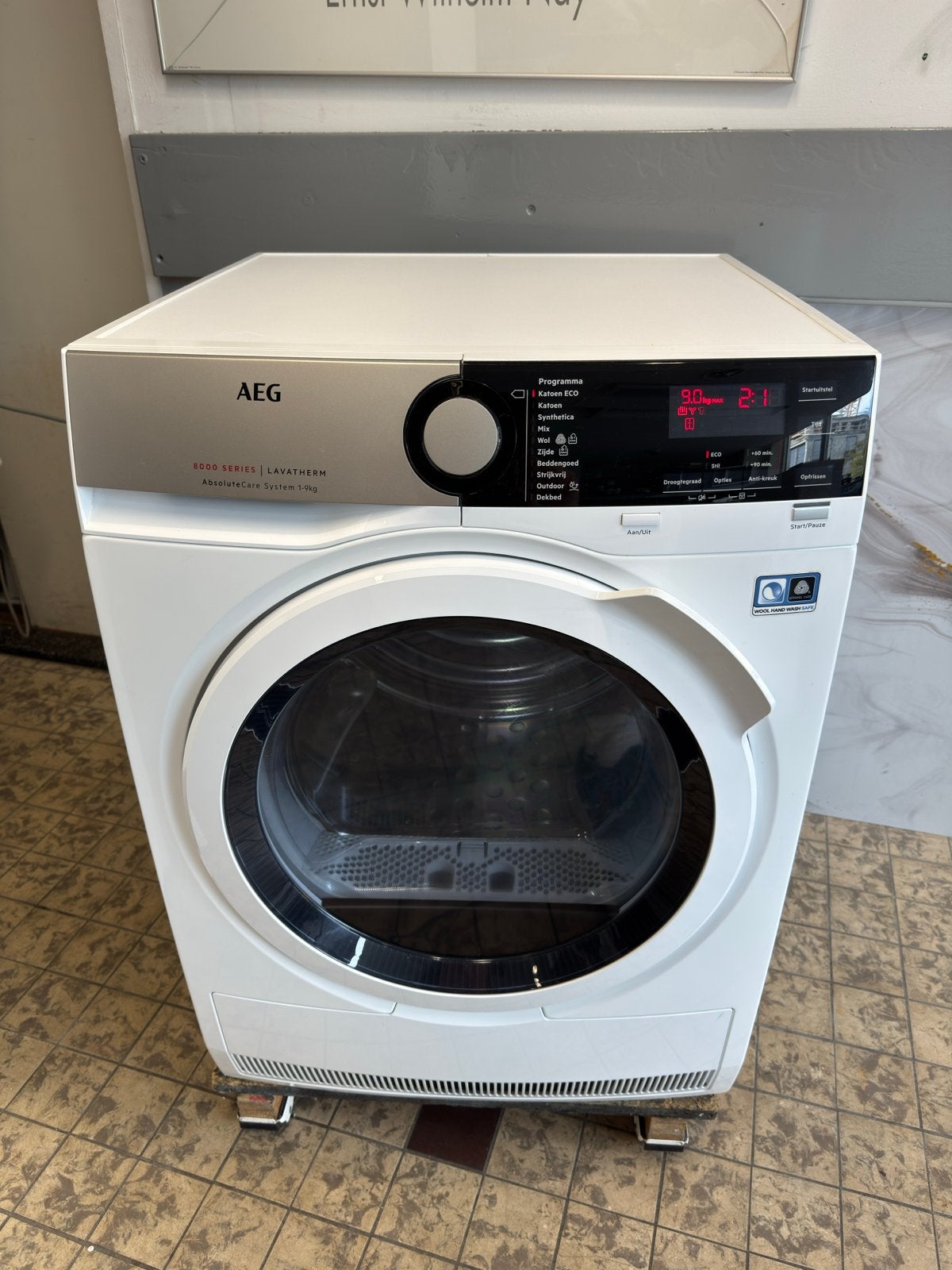 Te koop AEG Warmtepomp droger 8000 Series 9kg in TopStaat, Ophalen, Overige typen, 8 tot 10 kg, Zo goed als nieuw