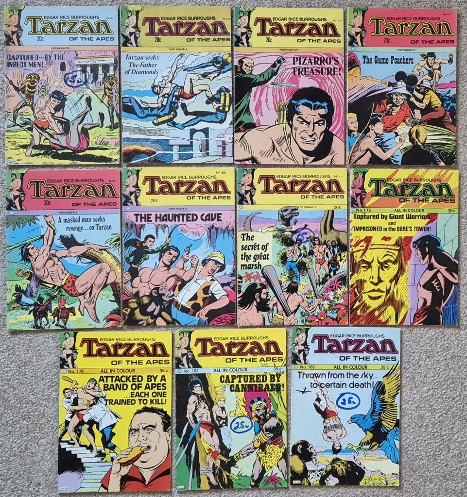 Tarzan of the Apes - 11 comics in 1 koop (engelstalig), Europa, Ophalen of Verzenden, Zo goed als nieuw, Meerdere comics