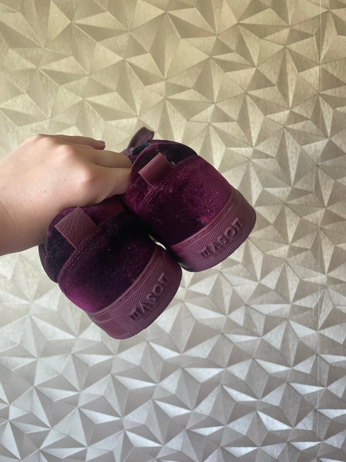Paarse suède Mason Garments schoenen dames maat 40, Verzenden, Zo goed als nieuw, Overige kleuren, Sneakers of Gympen