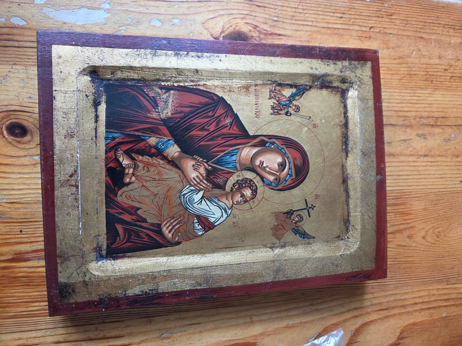 Orthodox Icoon Moeder Gods van Kazan, Overige ondergronden, Ophalen of Verzenden, Print, Overige onderwerpen