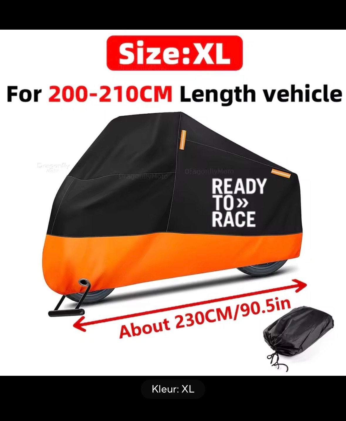 Motorhoes XL - Waterdicht en Stofdicht, Motoren, Ophalen of Verzenden, Nieuw