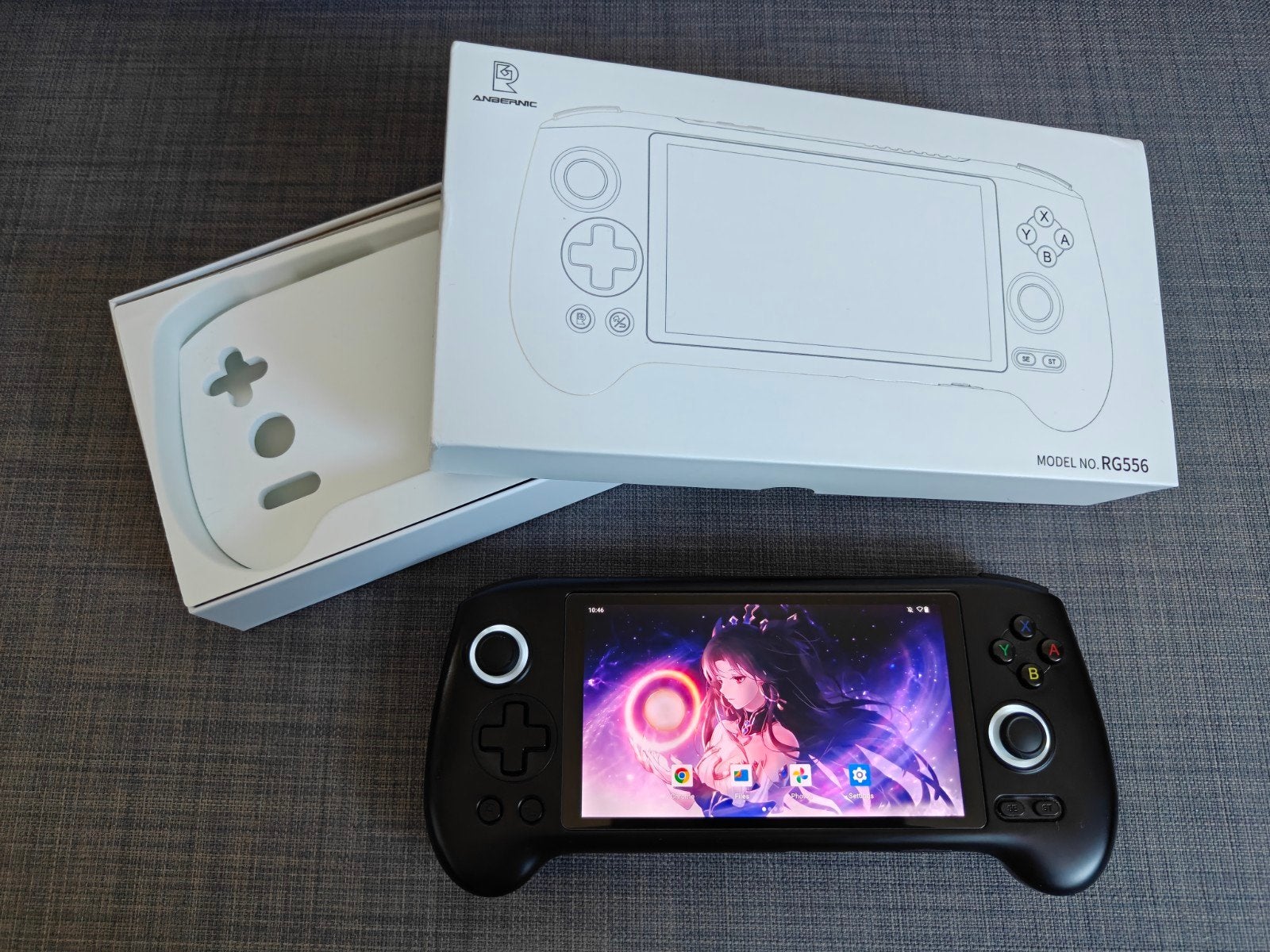 Anbernic RG556 Handheld Gaming Console - incl. 256Gb, Spelcomputers en Games, Ophalen of Verzenden, Anbernic, Zo goed als nieuw