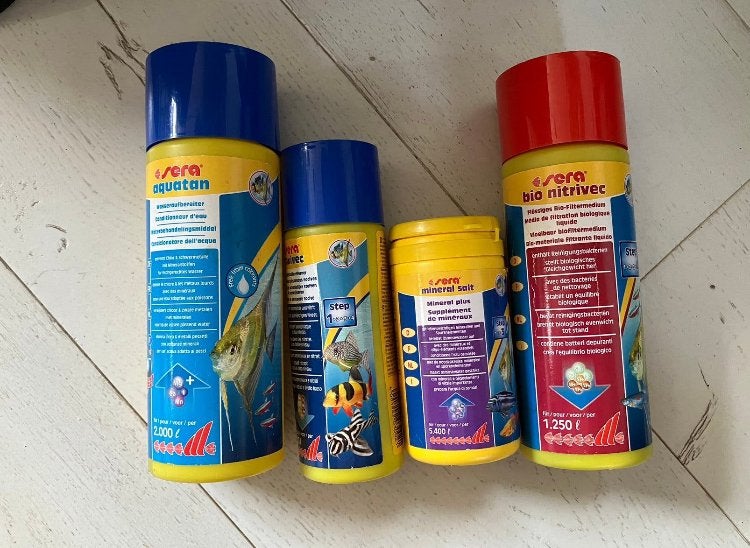 Aquariuklm opstart set Sera stappen bacterien etc, Ophalen of Verzenden, Zo goed als nieuw