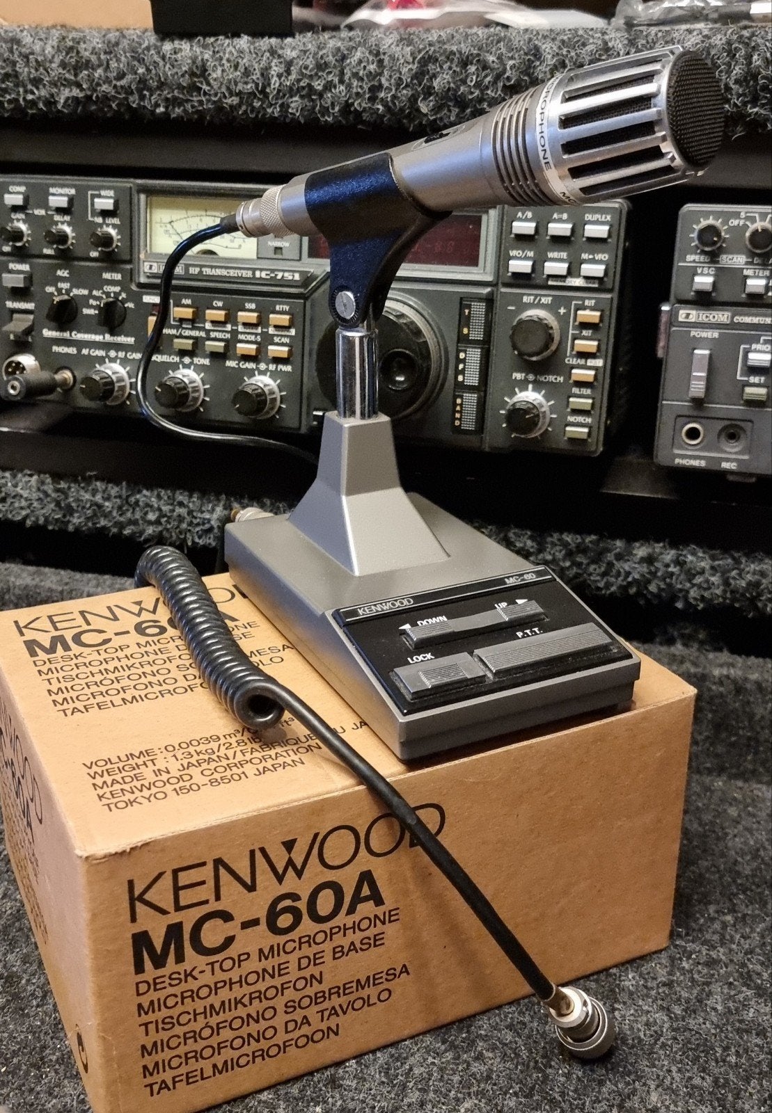 Kenwood MC-60 Microfoon met standaard, Ophalen of Verzenden, Gebruikt, Overige typen