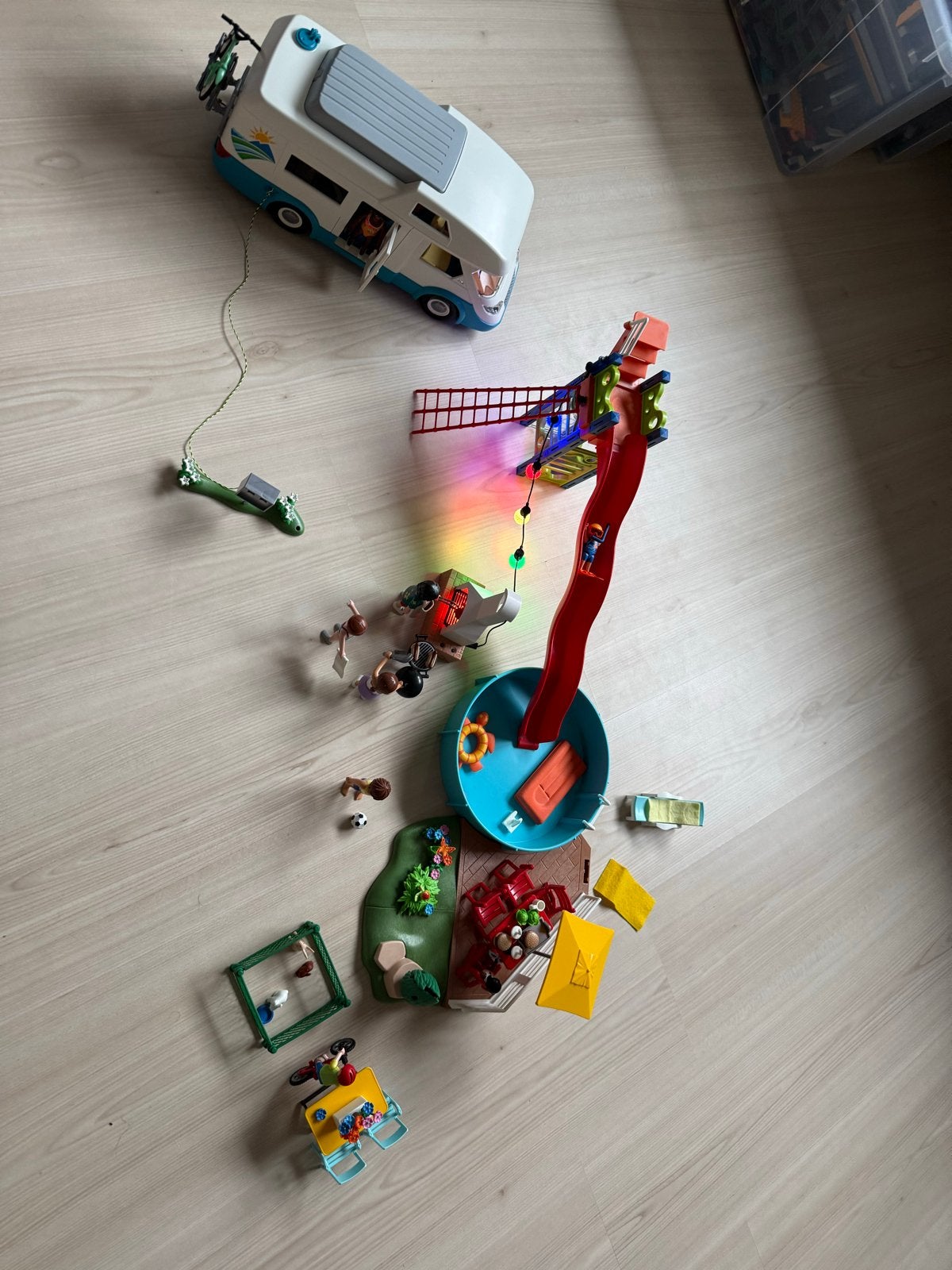 Playmobil City Life BBQ, Zwembad & Camper Set, Gebruikt, Complete set, Overige typen, Ophalen of Verzenden