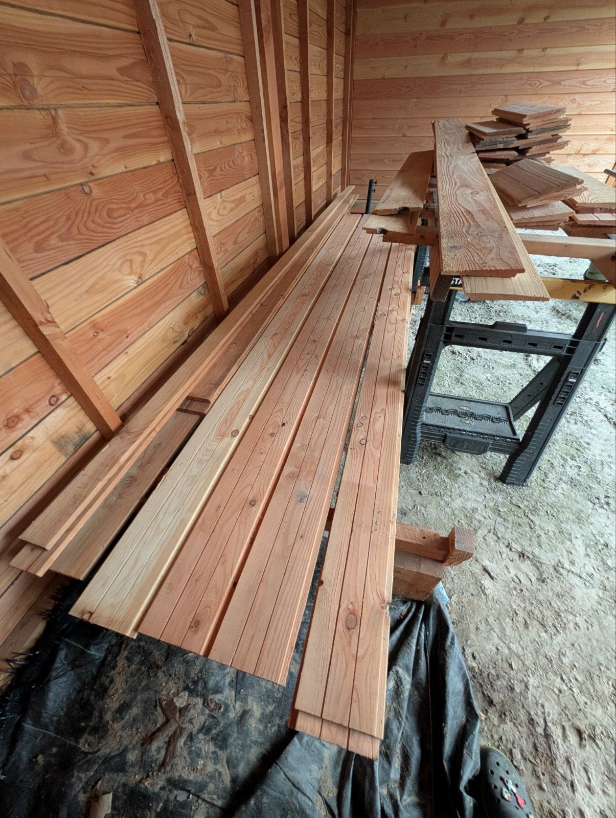 Douglas zweeds rabat planken 4 meter, 19cmx2,2cm. 8 stuks., Ophalen, Minder dan 25 mm, Plank, Minder dan 200 cm