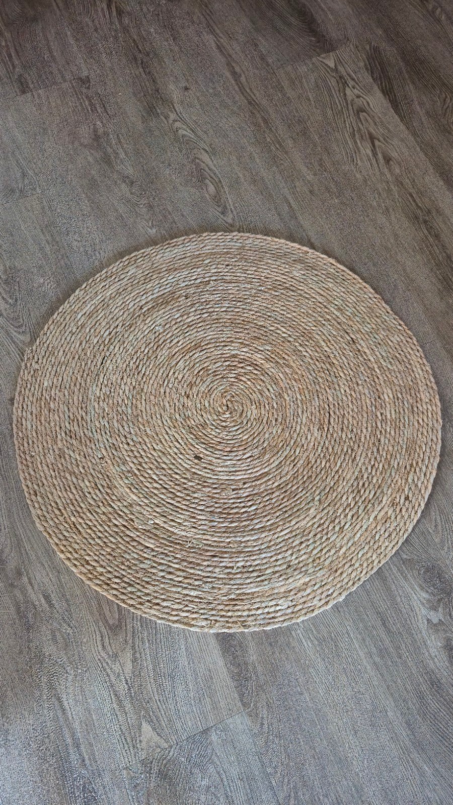 Rond jute vloerkleed - Natuurlijke uitstraling - 90 cm, 50 tot 100 cm, Rond, Zo goed als nieuw, Bruin