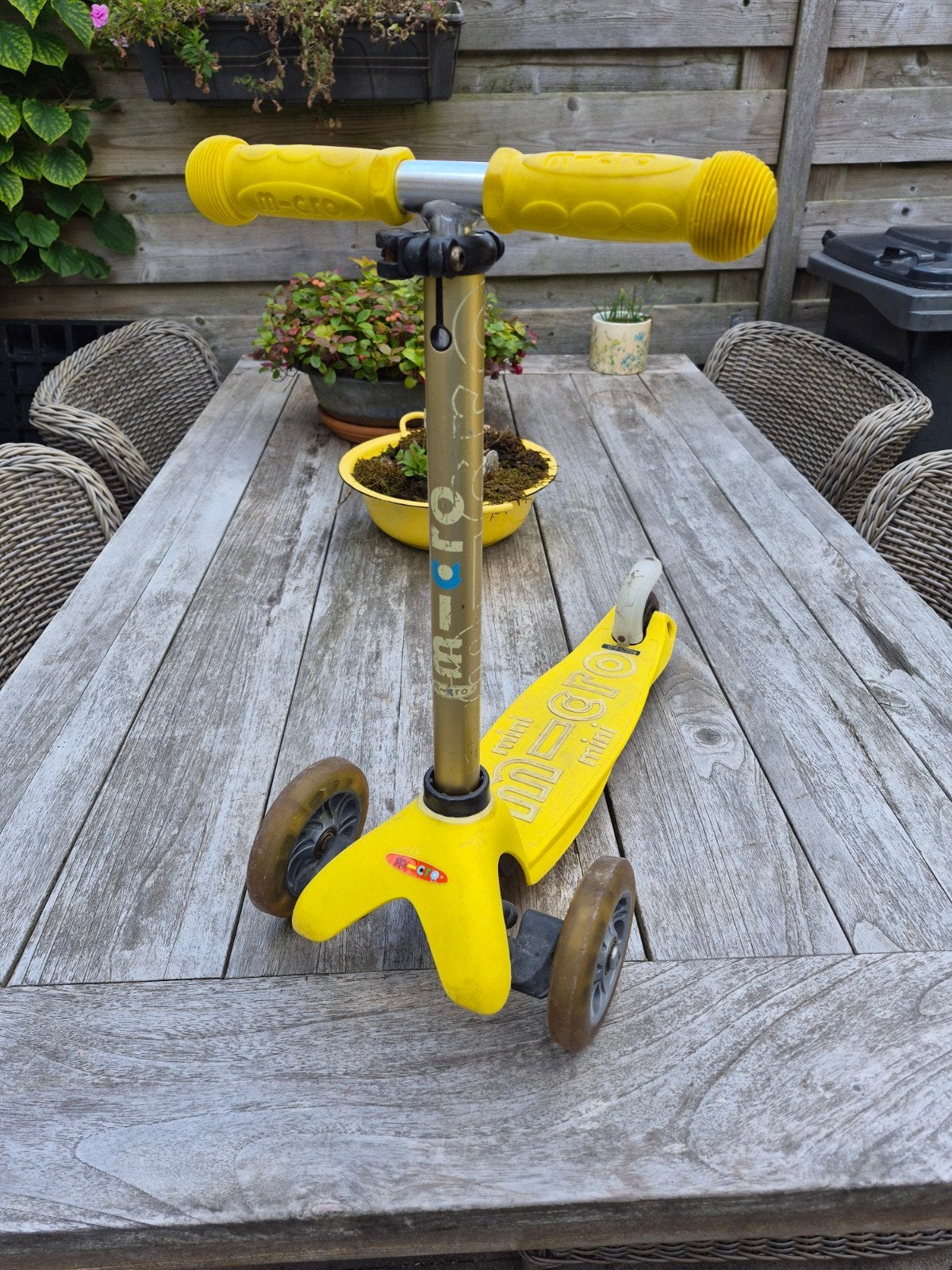 Micro Mini step (geel), Fietsen en Brommers, Ophalen, Gebruikt, Gewone step, Micro Mini