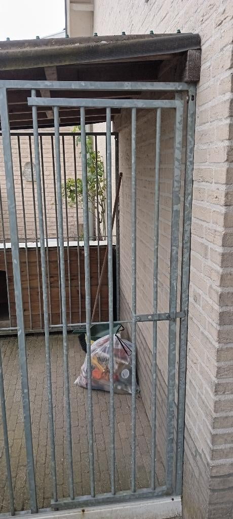 Hondenren met nachthok, Ophalen, 65 tot 100 cm, Hondenhok, 110 cm of meer
