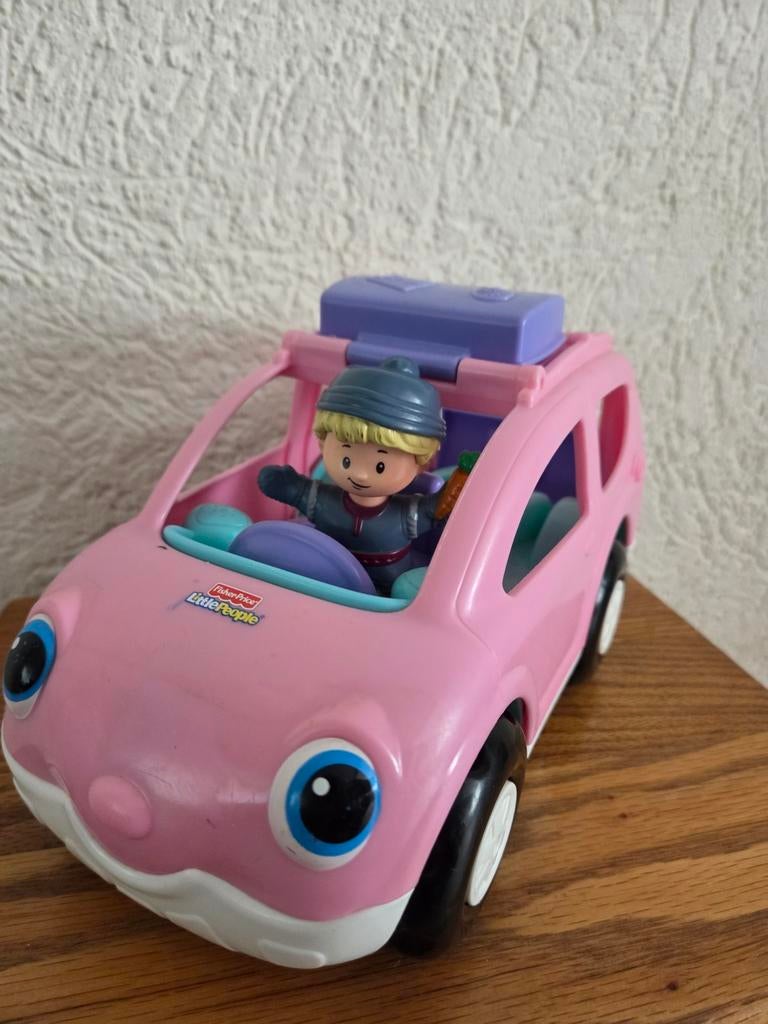 Fisher-Price Little People Roze Auto met Geluid, Kinderen en Baby's, Speelgoed | Overig, Ophalen of Verzenden, Gebruikt, Jongen of Meisje