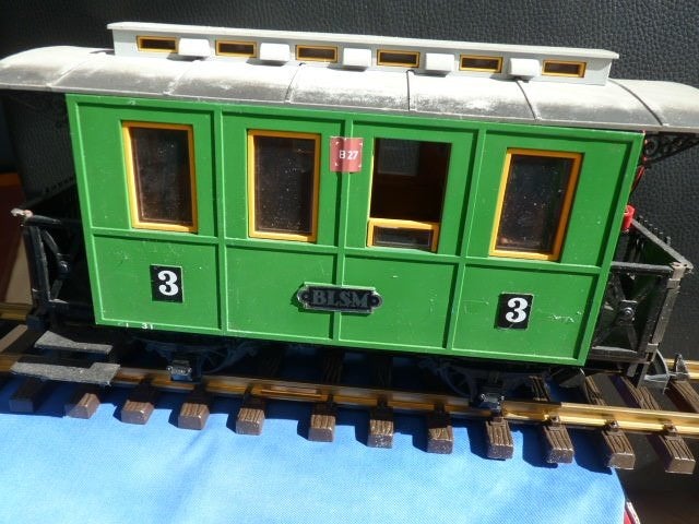 LGB Personenwagon - 3e Klasse Groen ( 3010), Gebruikt, Gelijkstroom, Wagon, Ophalen of Verzenden