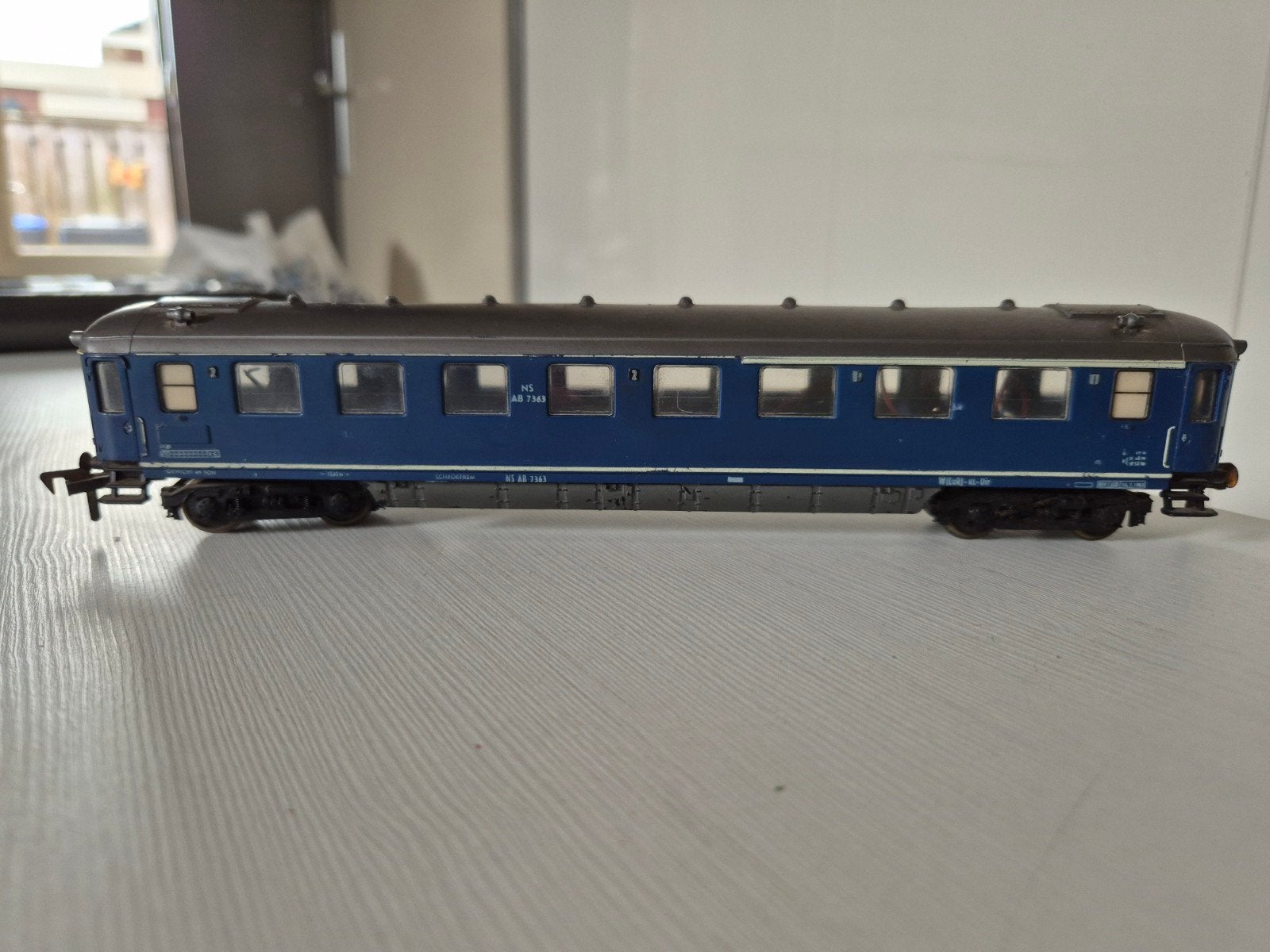 3 Fleischmann H0 NS rijtuigen 5154, Gebruikt, Gelijkstroom, Fleischmann, Wagon