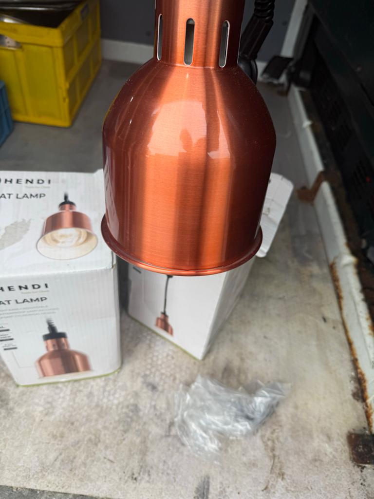 2x Hendi Warmtelamp Koper - Nieuw in Doos, Ophalen of Verzenden, Zo goed als nieuw