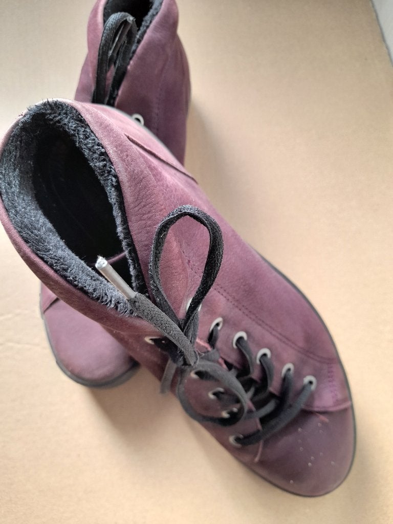 Dames Ecco veterschoen Maat 41, Ecco, Ophalen of Verzenden, Rood, Sneakers of Gympen