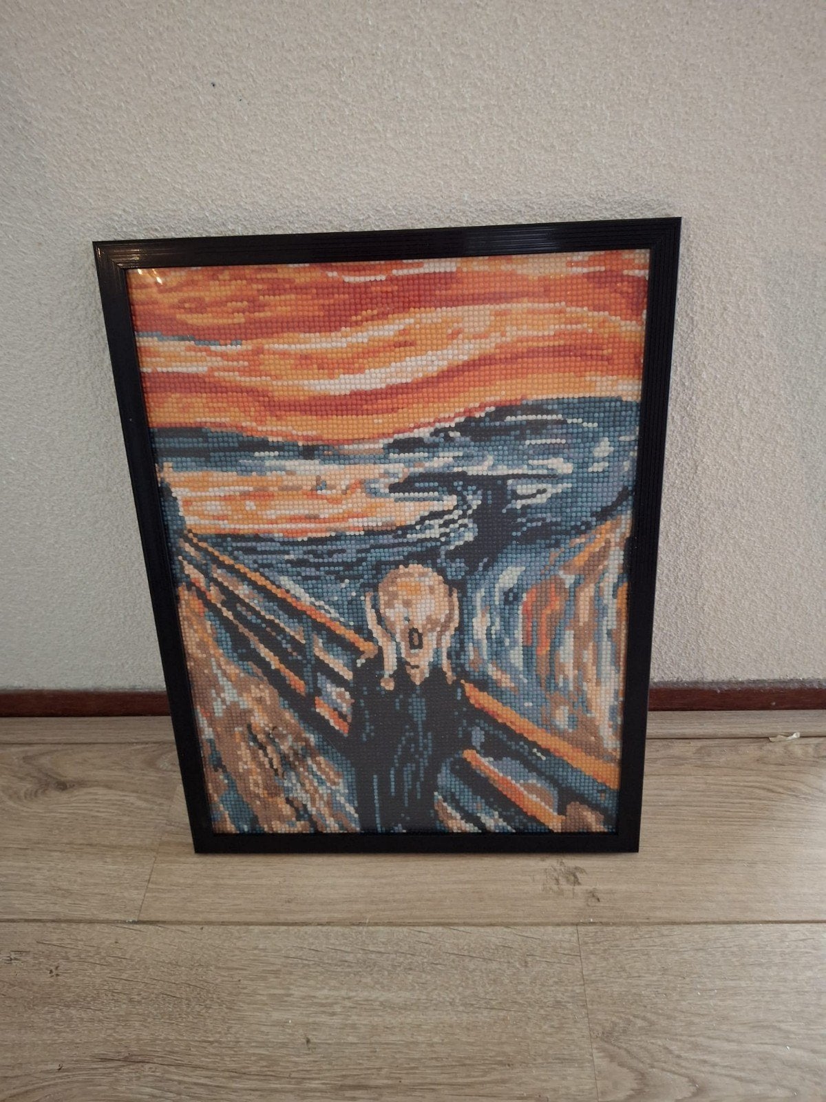 Diamond painting 'De Schreeuw' - 30x40 cm - Uniek kunstwerk, Ophalen of Verzenden