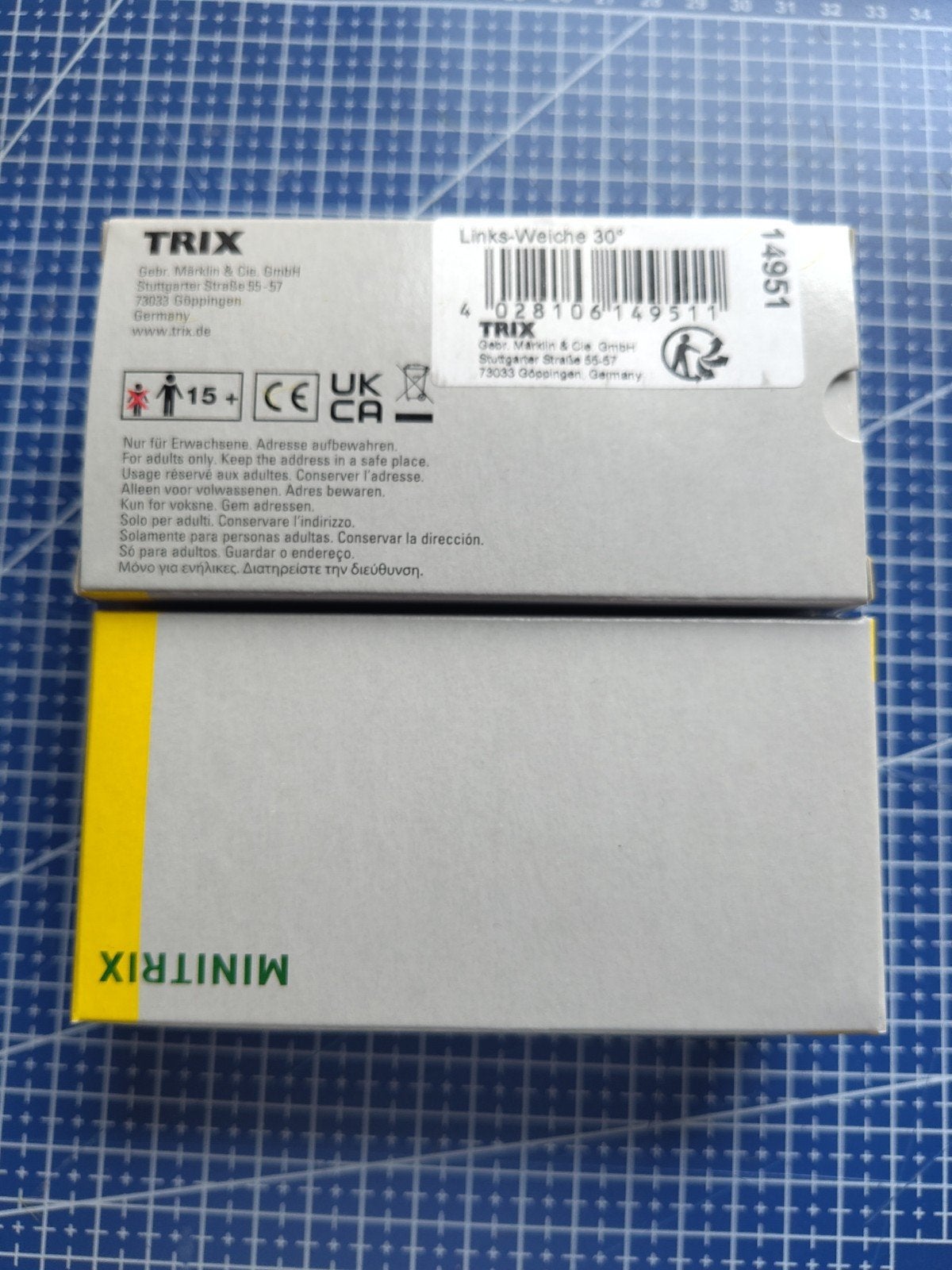 minitrix wissel links 14951, Verzenden, Gelijkstroom, Rails, Trix