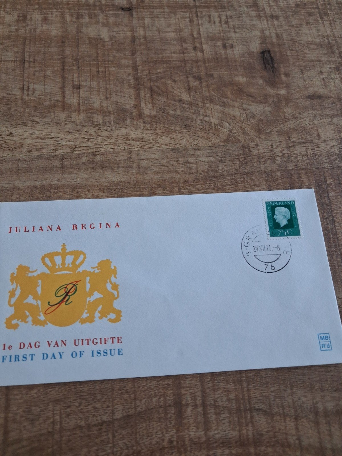 Juliana Regina Eerste Dag van Uitgifte envelop 1976, Ophalen of Verzenden, Zo goed als nieuw, Nederland, Postzegel(s) of Munt(en)