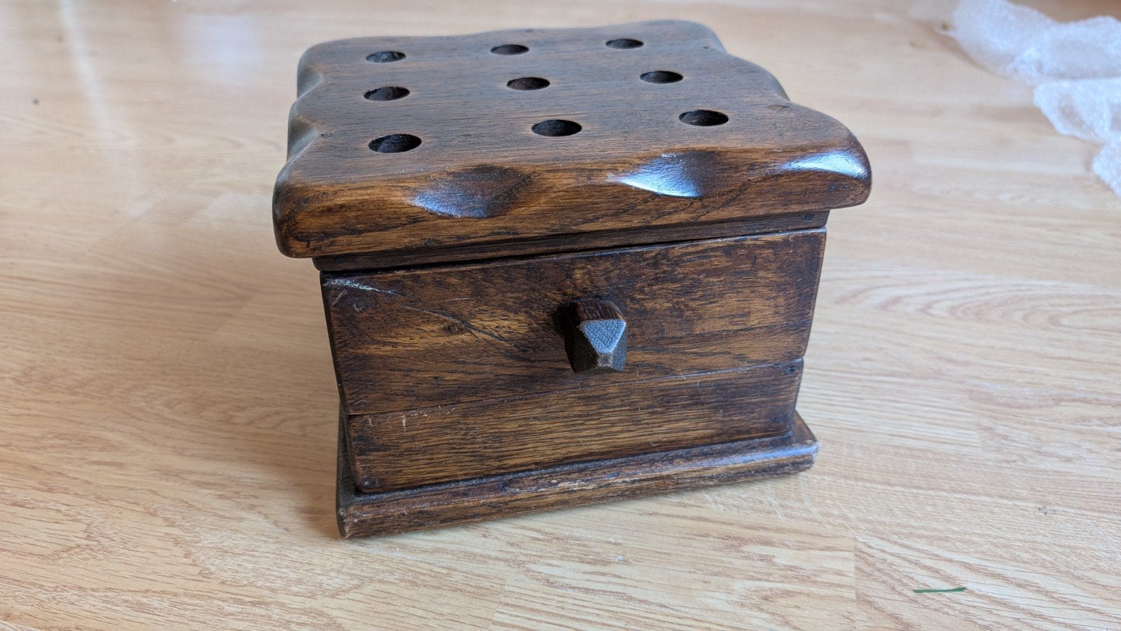 Antieke houten voetenstoof, Antiek en Kunst, Ophalen of Verzenden