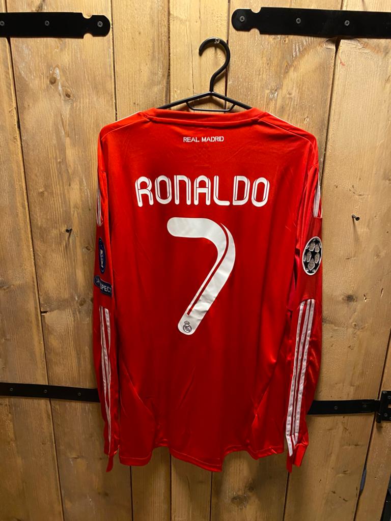 Ronaldo real Madrid shirt long sleeve, Verzamelen, Sportartikelen en Voetbal, Ophalen of Verzenden, Zo goed als nieuw, Buitenlandse clubs