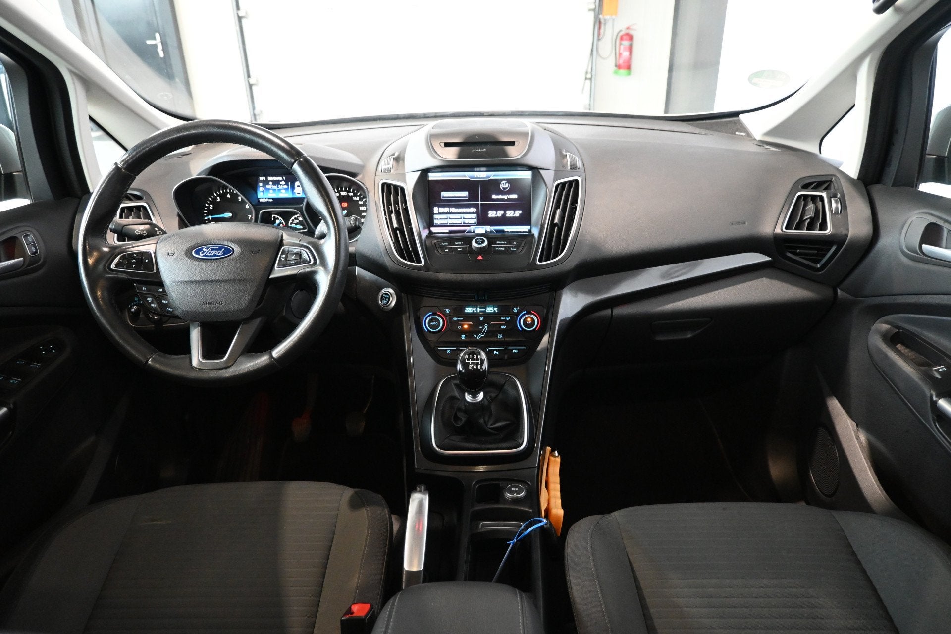 Ford C-MAX 1.0 Titanium Clima Cruise control Navigatie Rijkl, Voorwielaandrijving, Stof, Gebruikt, Met garantie (alle)