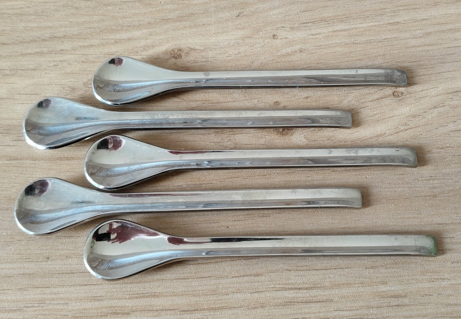 Nespresso lepeltjes - 5 stuks, Theelepel, Verzenden, Zo goed als nieuw, Rvs of Chroom