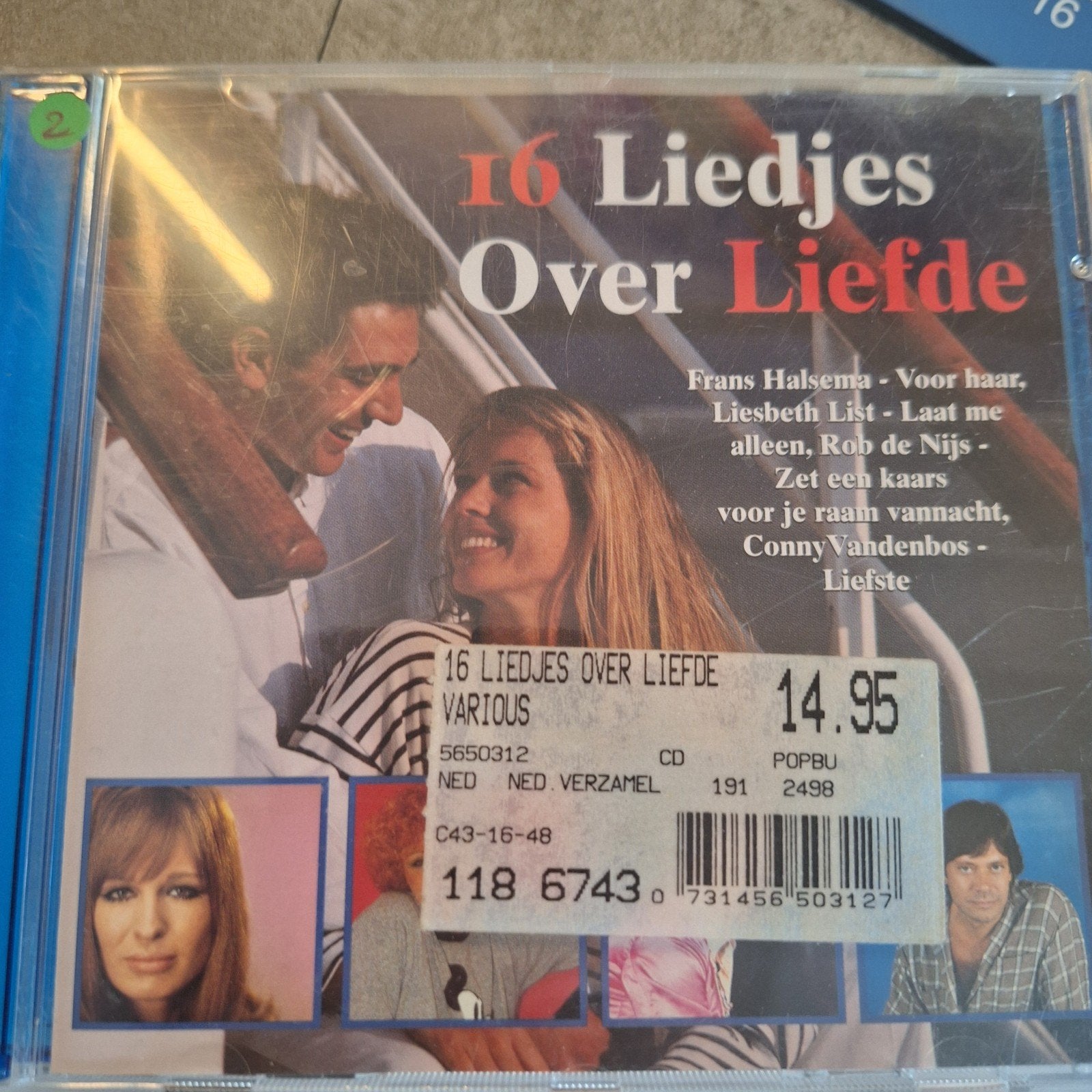 16 Liedjes Over Liefde - Diverse Artiesten CD (1998), Ophalen of Verzenden, Zo goed als nieuw, Levenslied of Smartlap, Inclusief boekje