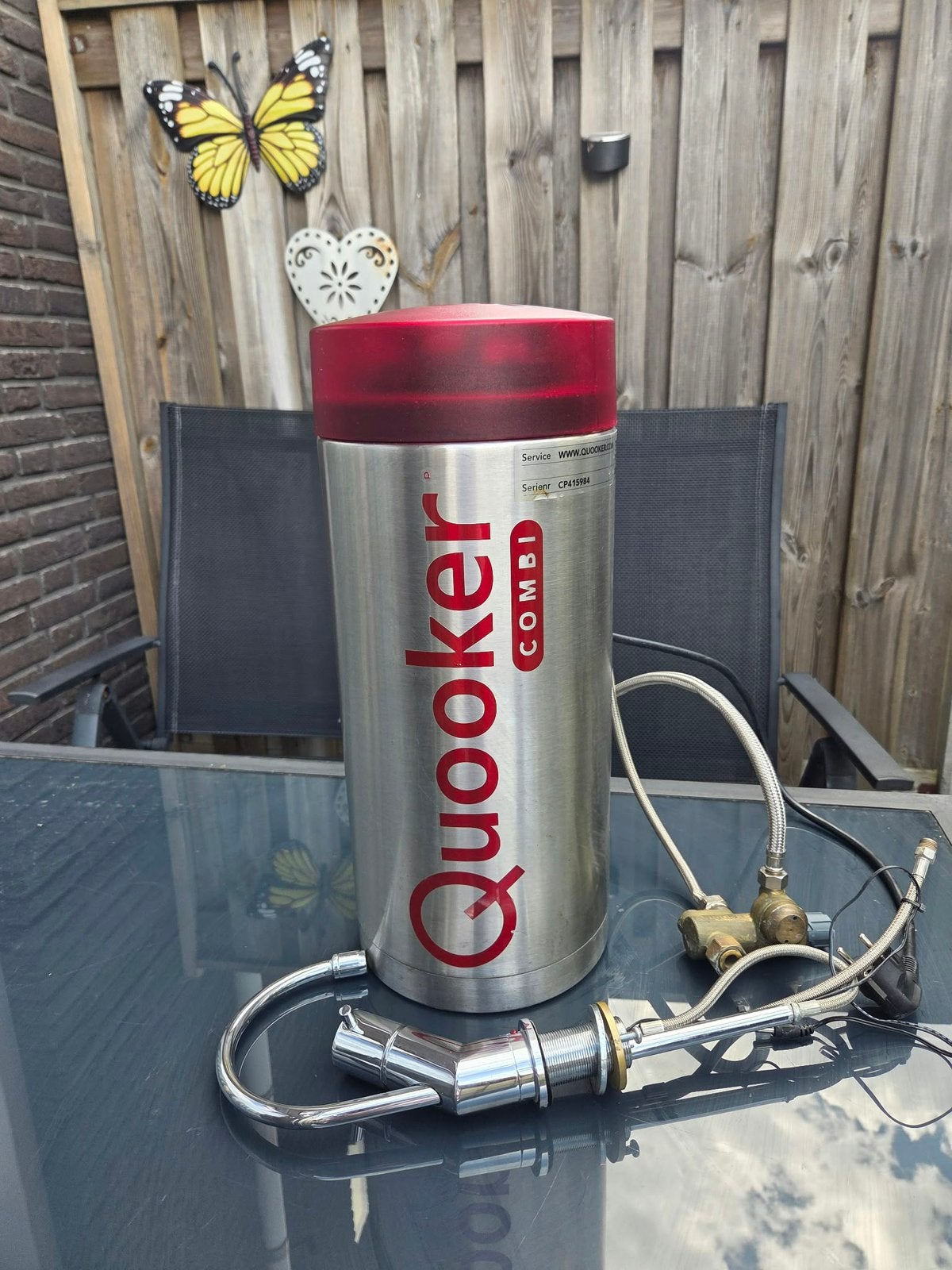 Quooker Combi 7 Liter plus 2.2 met Quooker kraan, Doe-het-zelf en Verbouw, Geisers en Boilers, Gebruikt, 6 t/m 10 jaar oud, Minder dan 20 liter