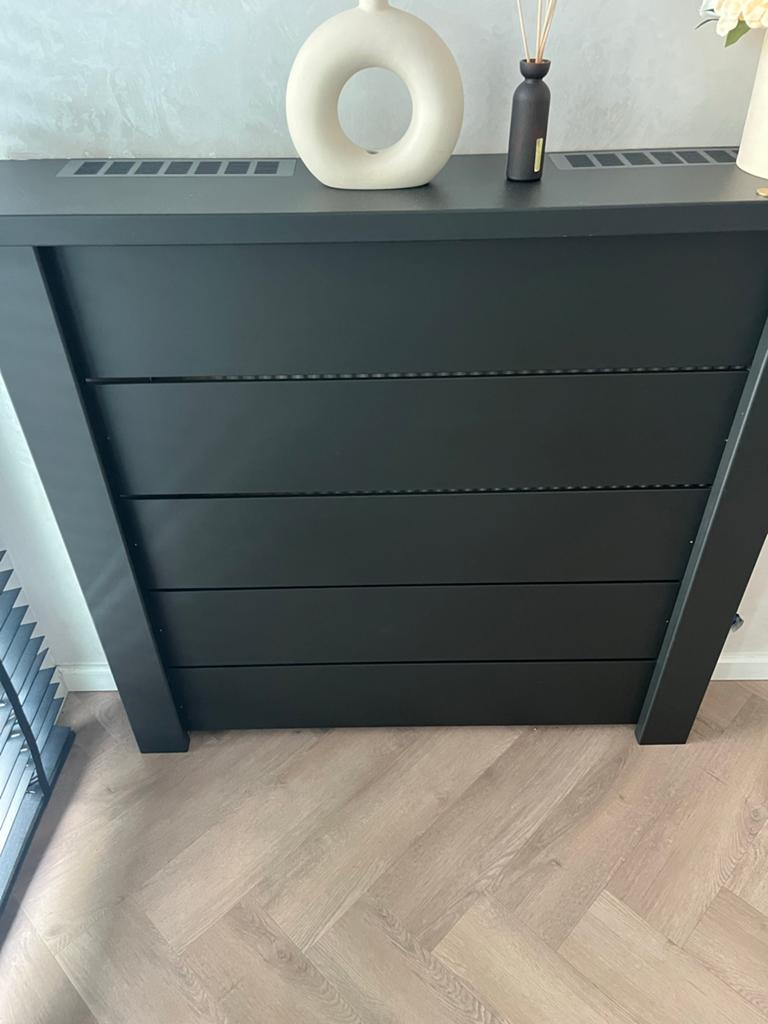 4x Radiator ombouw zwart, Doe-het-zelf en Verbouw, Verwarming en Radiatoren, Ophalen, 30 tot 80 cm, Radiator, 150 cm of meer