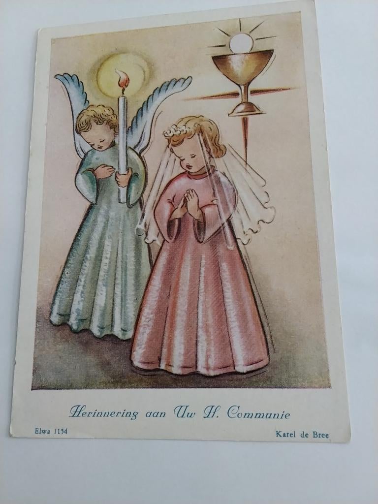 HERINNERING  AAN UW H. COMMUNIE, Ophalen of Verzenden, 1940 tot 1960