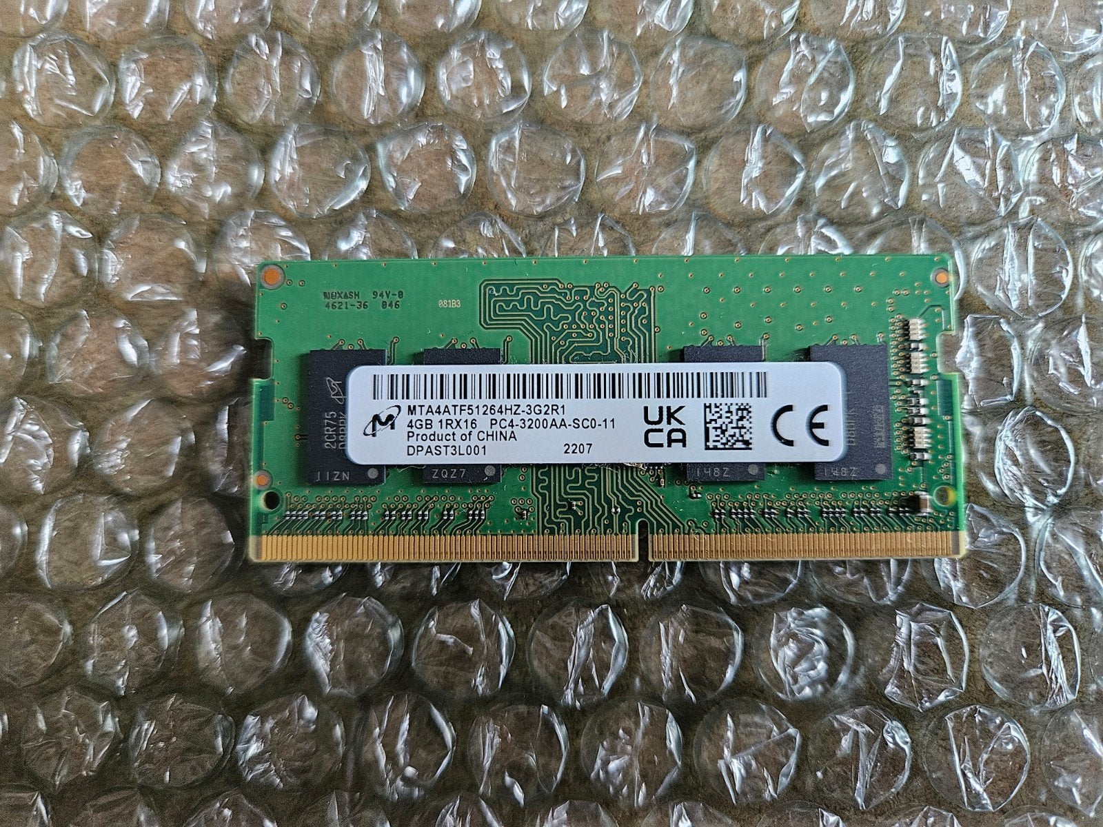 4GB DDR4 3200MHz SO-DIMM, Computers en Software, RAM geheugen, Ophalen of Verzenden, Zo goed als nieuw, DDR4, Laptop