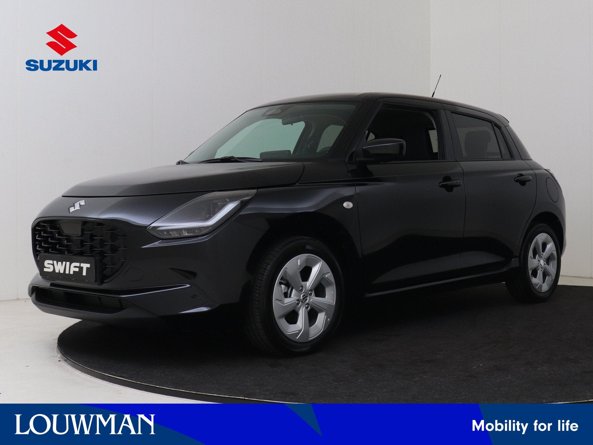 Suzuki Swift 1.2 Select Smart Hybrid | Navigatie | Camera |, Voorwielaandrijving, 12 maanden, Stof, Zwart