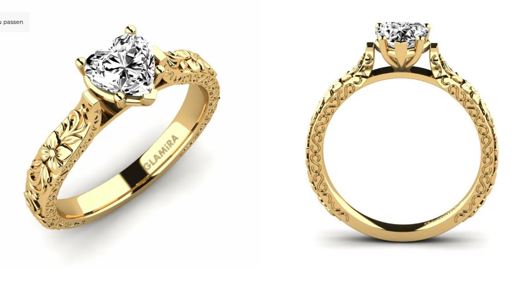 LOST/STOLEN Gouden verlofingsring met Moissaniet (Amsterdam), Ophalen of Verzenden, Zo goed als nieuw, 17 tot 18, Met edelsteen