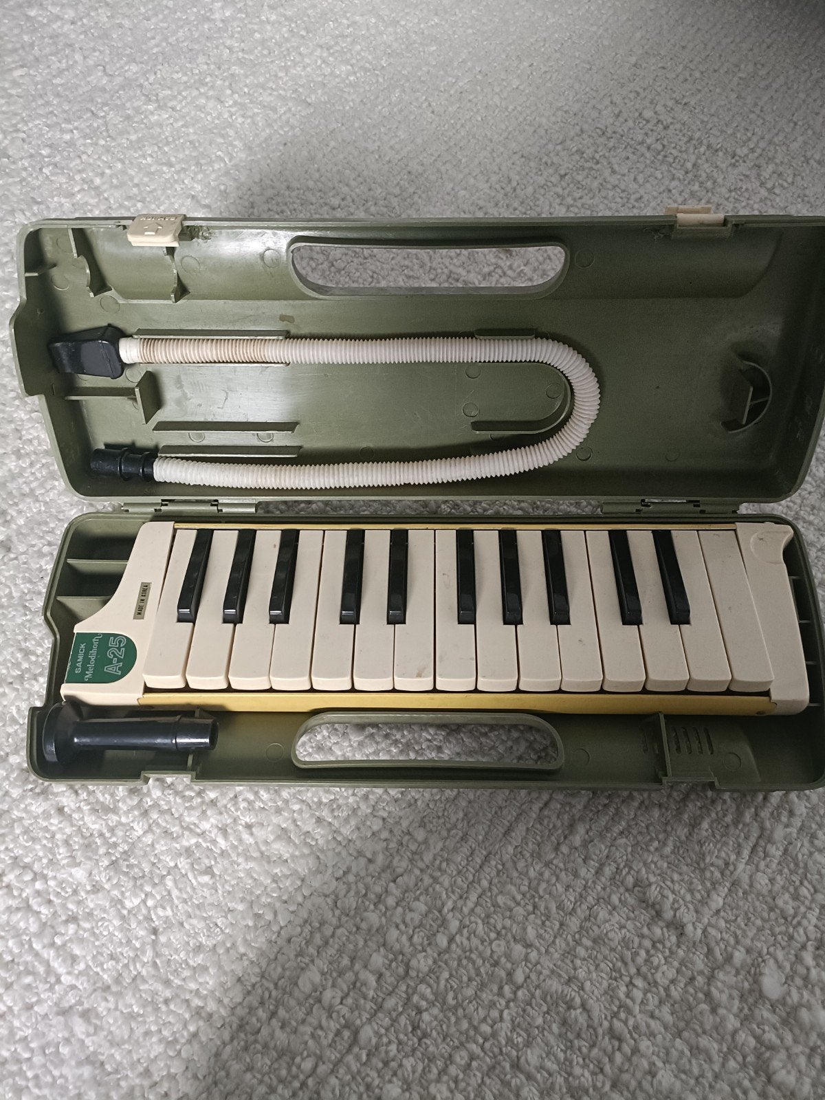 Samick Melodihon A-25 Melodica met koffer, Ophalen of Verzenden, Koperblazer
