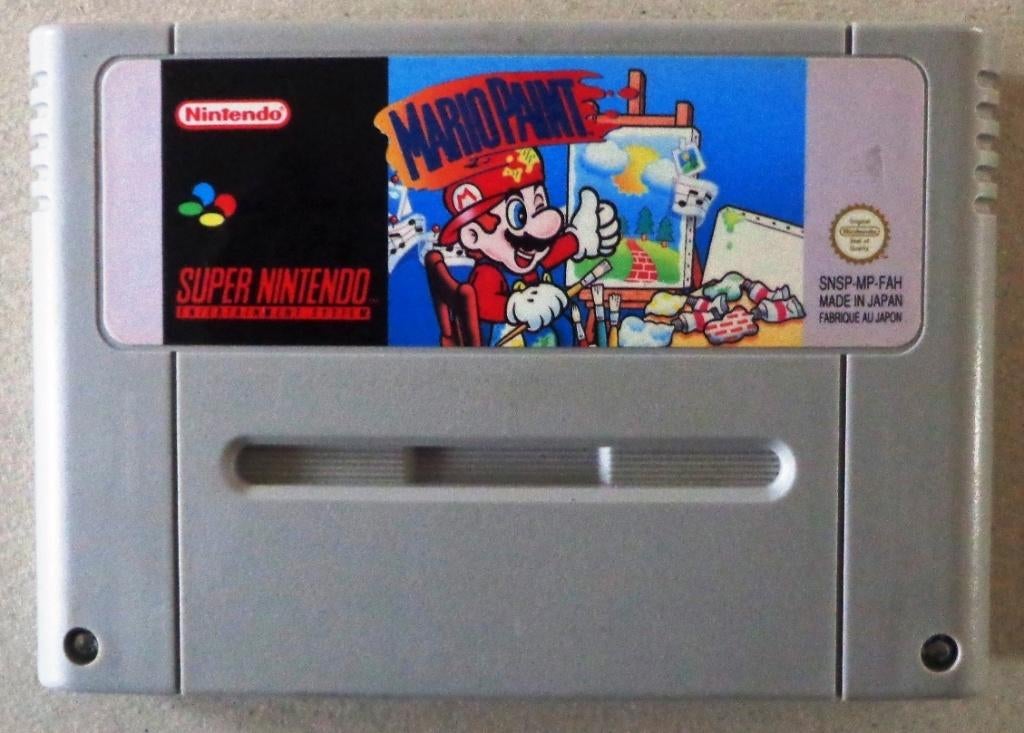 Mario Paint voor de Europese Super Nintendo, Puzzel en Educatief, Gebruikt, 1 speler, Ophalen of Verzenden