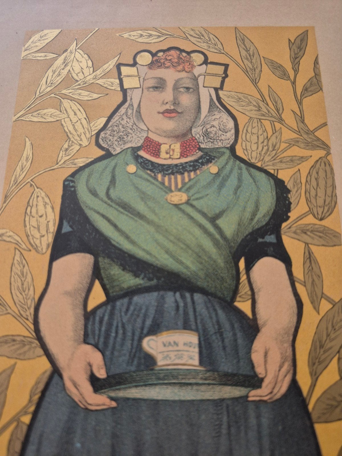 Adolph E. Willette - Van Houten Cacao (1896), Antiek en Kunst, Ophalen of Verzenden