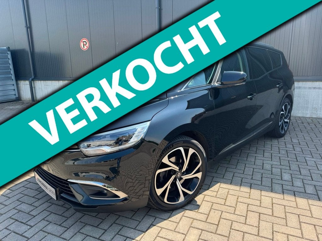 Renault Grand Scénic 1.3 TCe Black Edition 160PK 7p / ad. c, Auto's, Renault, Gebruikt, Zwart, Zwart, Bedrijf