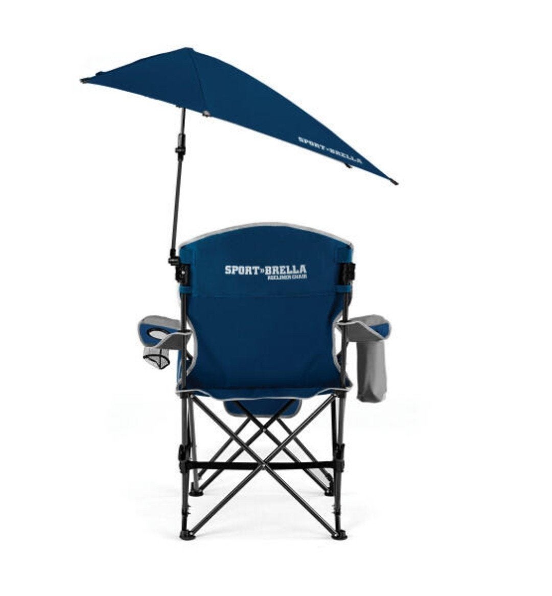 2 x Sport-Brella Recliner Chair met parasol en voetensteun, Ophalen of Verzenden, Nieuw, Campingstoel