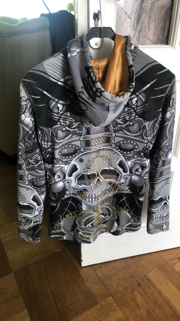 Christian Audigier rinestones, Ophalen of Verzenden, Zo goed als nieuw, Zwart
