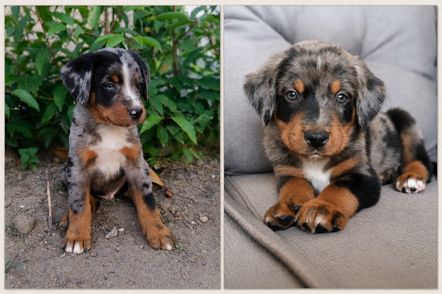 Beaucer Sennen pups! (Merle Beauceron x Berner Sennen), Parvo, Meerdere, Meerdere dieren, Nederland