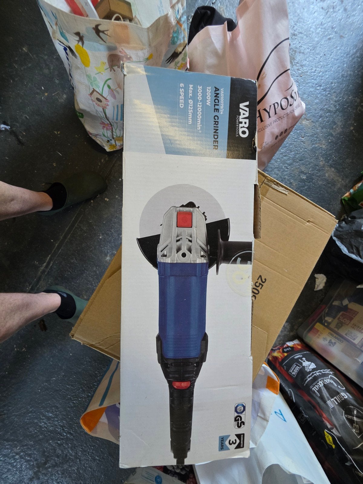 Varo Haakse Slijper 1200W - VAR10079/24 - 125mm, Doe-het-zelf en Verbouw, Ophalen of Verzenden