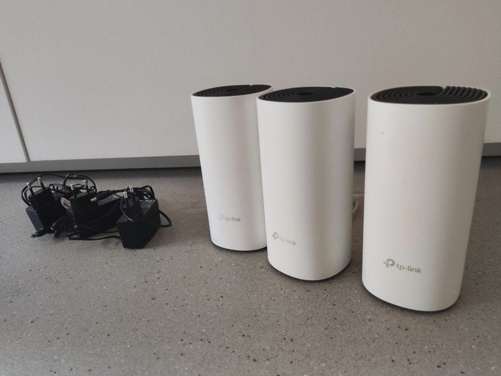 TP Link- Deco MR4 WiFi versterker set 3 stuks, Ophalen of Verzenden, Zo goed als nieuw, Tp link, deco, x20, x50, x60, x90, outdoor, wifi