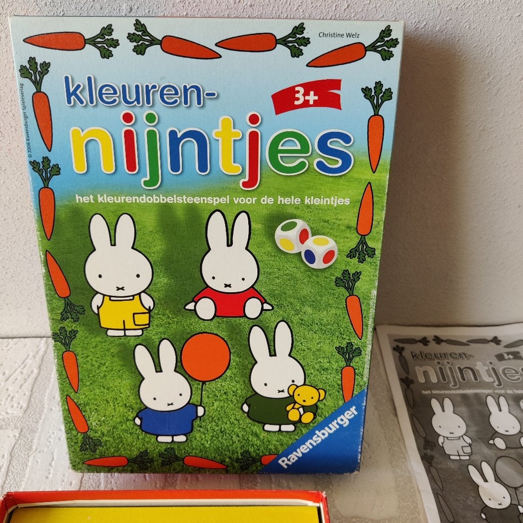Kleuren-Nijntjes Kinderspel Ravensburger 3+, Hobby en Vrije tijd, Gezelschapsspellen | Bordspellen, Ophalen of Verzenden, Gebruikt