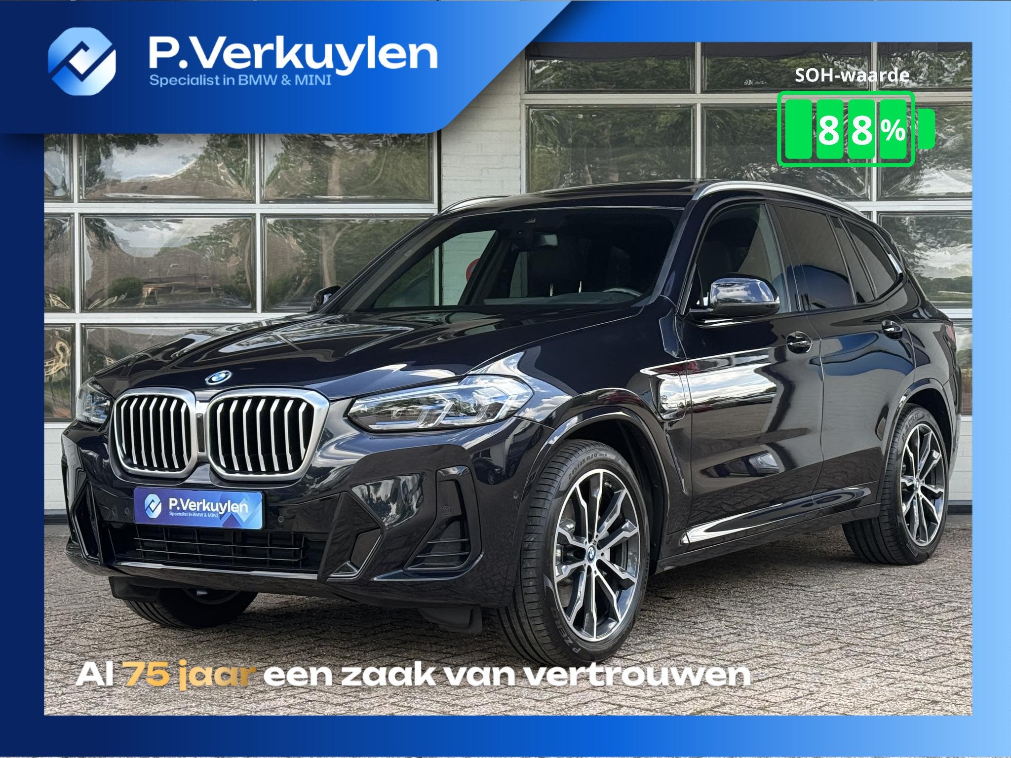 BMW X3 xDrive30e M SPORT | PANORAMA | TREKHAAK | LASER | HEA, 1998 cc, Gebruikt, 4 cilinders, Leder en Stof
