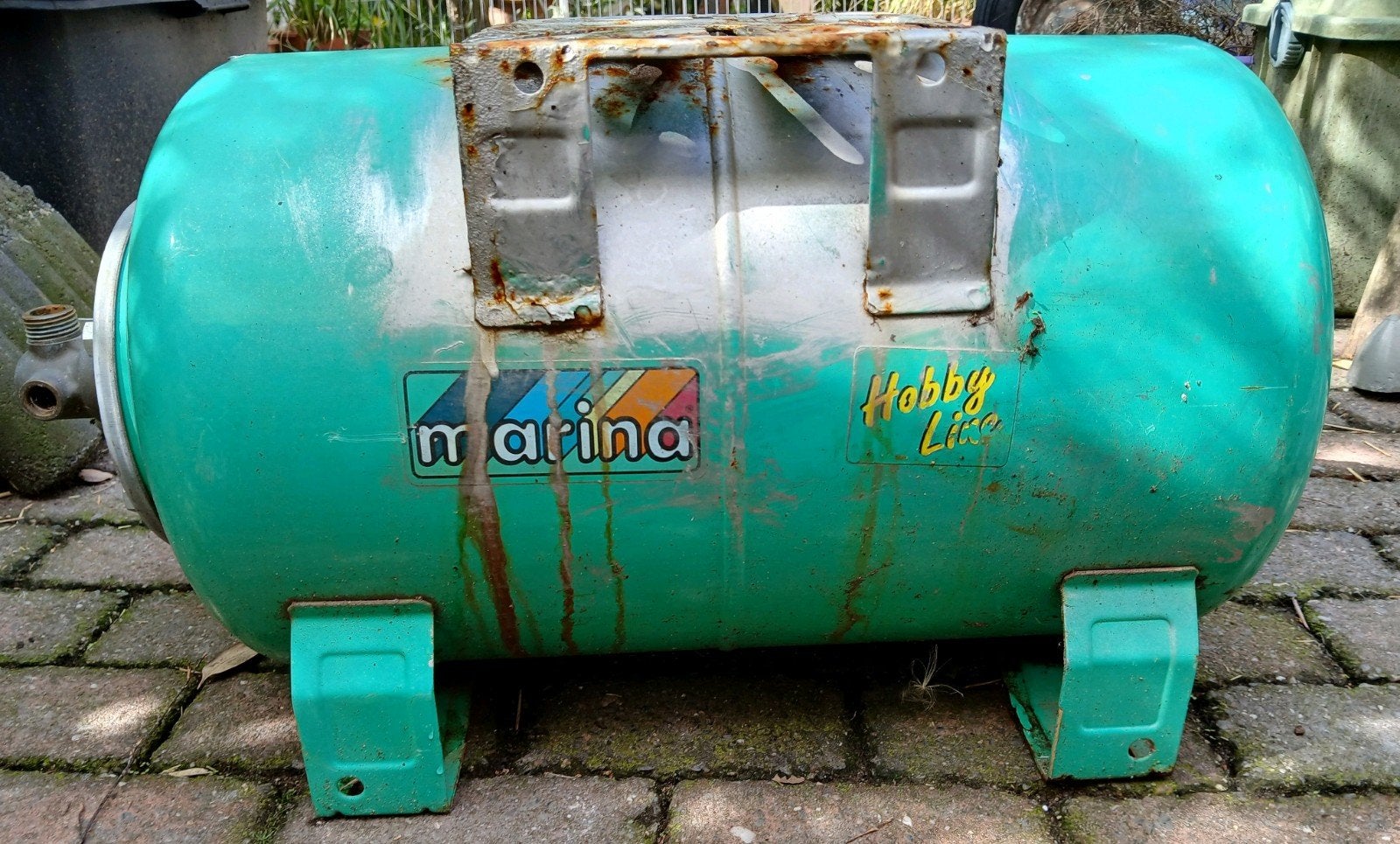 ✅️ Tank voor waterpomp of compressor 20L, Doe-het-zelf en Verbouw, Compressors, Ophalen, Gebruikt, 10 bar of meer, Minder dan 200 liter/min
