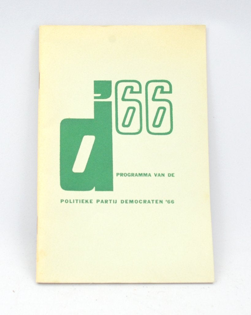 1e partijprogramma D'66 D66 uit 1966, Verzenden, D'66
