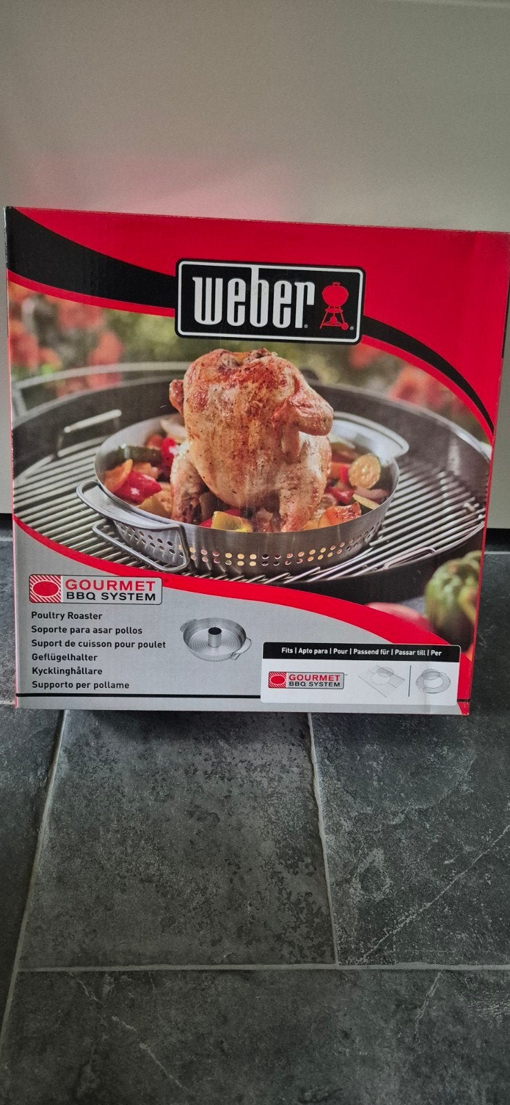 Nieuwe Weber GBS Gevogeltehouder / Poultry Roaster (GBS), Ophalen of Verzenden, Nieuw, Weber